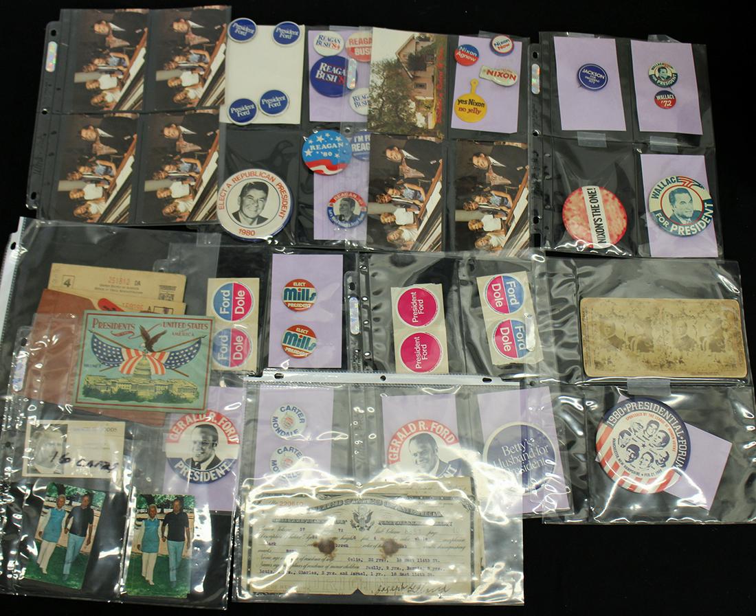 VINTAGE POLITICAL MEMORABILIA COLLECTION (1 of 4)