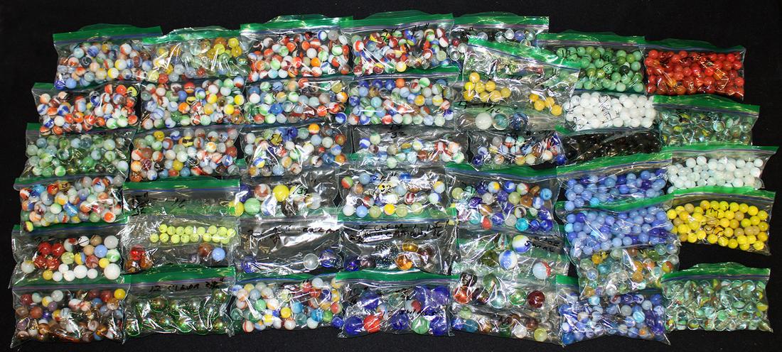 LARGE VINTAGE MARBLE COLLECTION (1 of 5)