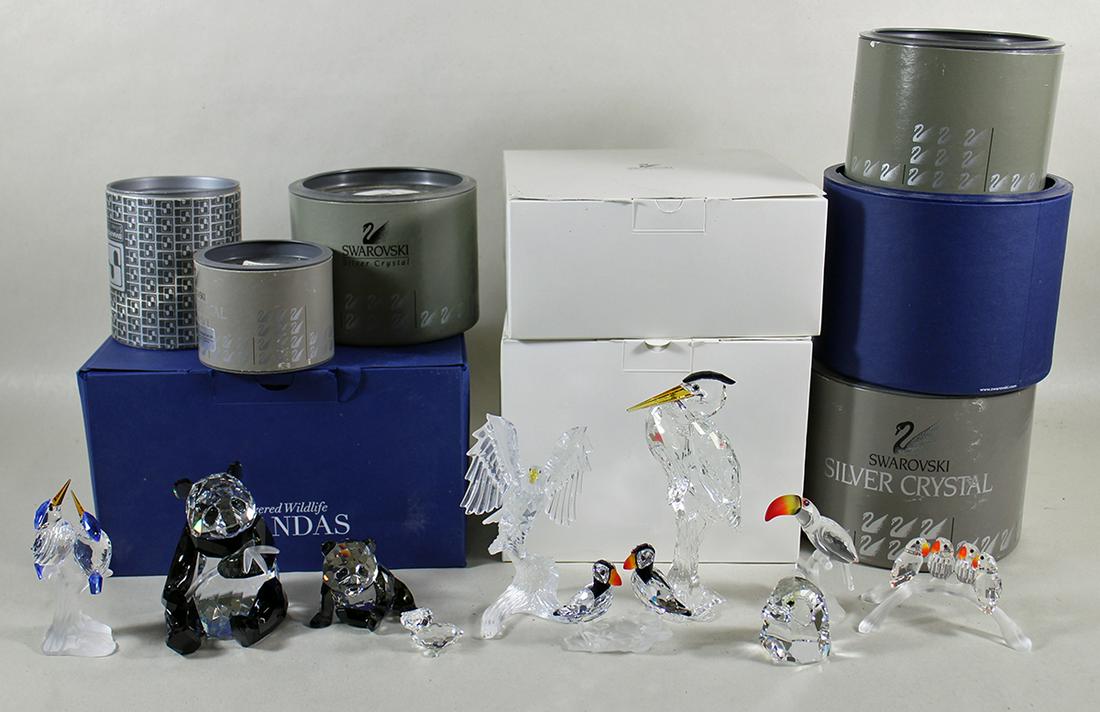 (9) SWAROVSKI CRYSTAL FIGURINES (1 of 3)