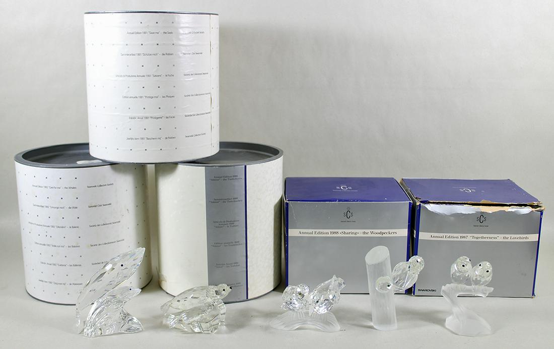 (5) SWAROVSKI CRYSTAL ANNUAL EDITION FIGURINES (1 of 4)