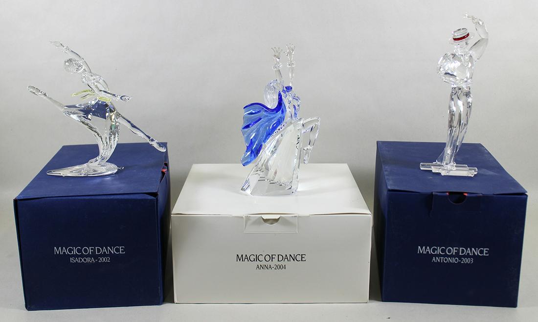 (3) SWAROVSKI CRYSTAL MAGIC OF DANCE FIGURINES (1 of 4)