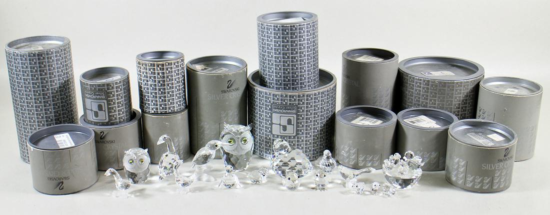 (15) SWAROVSKI CRYSTAL BIRD FIGURINES (1 of 5)