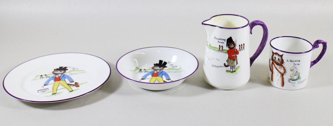 PARAGON CHINA LOUIS WAIN CHILD'S CHINA SET (1 of 5)