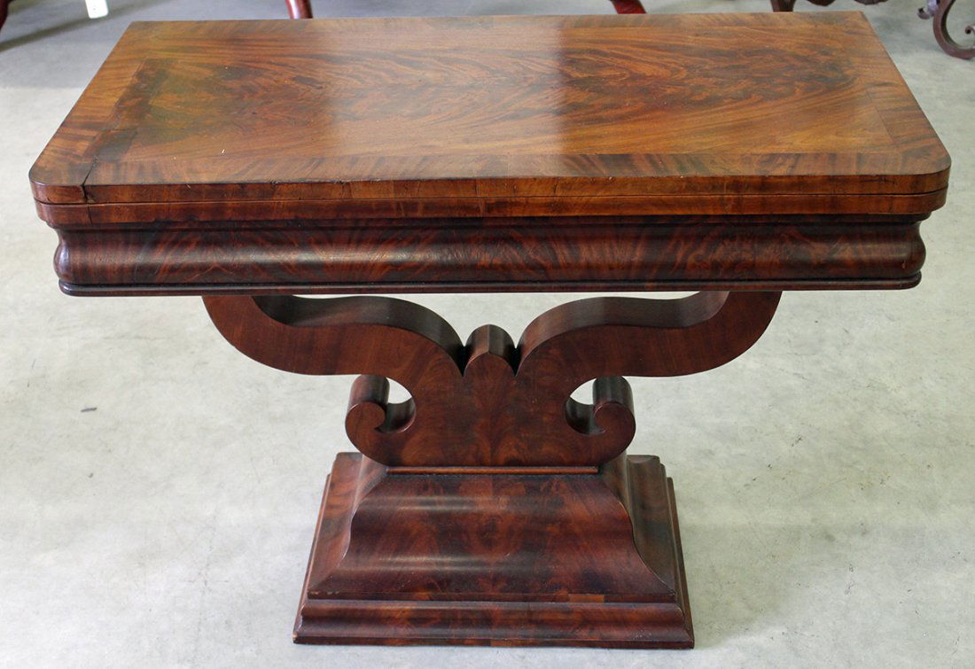 ANTIQUE FLIP TOP TABLE (1 of 2)