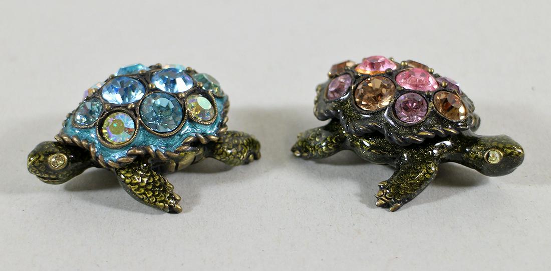 (2) JAY STRONGWATER JEWELED TURTLE BOXES (1 of 3)