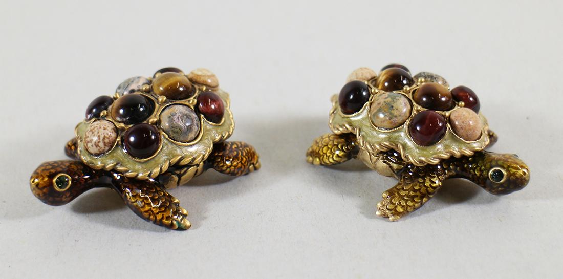 (2) JAY STRONGWATER STONE TURTLE BOXES (1 of 3)