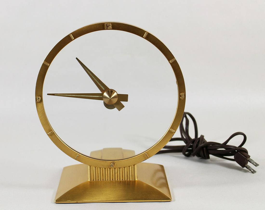 JEFFERSON GOLDEN HOUR MED CENTURY MYSTERY CLOCK (1 of 2)