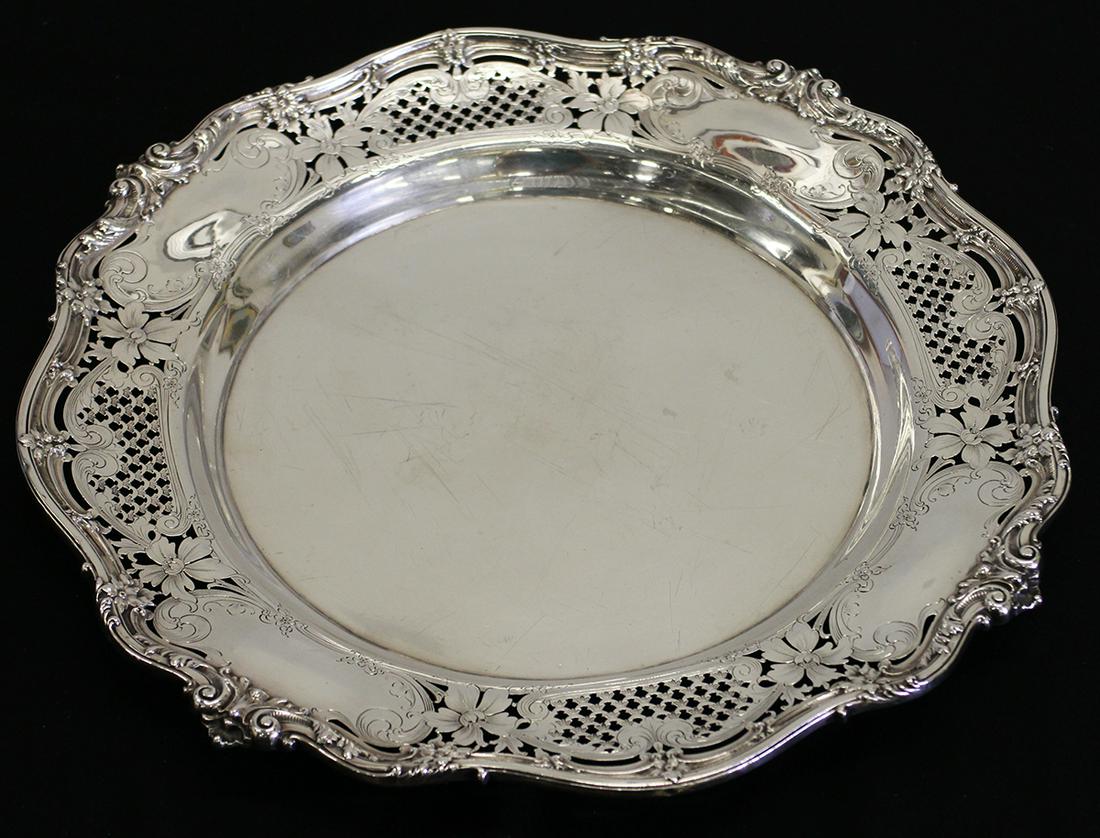 REDLICH & CO STERLING SILVER ROUND TRAY (1 of 4)