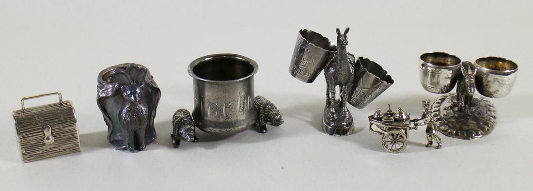 VICTORIAN 800 SILVER & SILVERPLATE NOVELTY ITEMS (1 of 4)