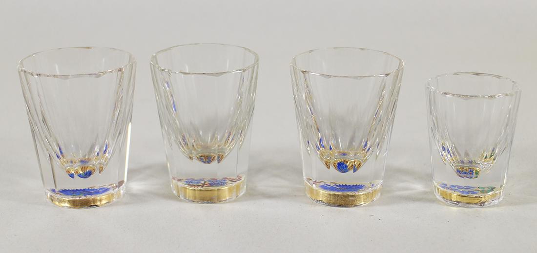 (4) ANTIQUE PAPERWEIGHT SHOT GLASSES (1 of 6)