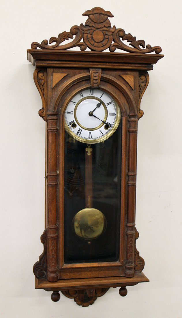 ANTIQUE EASTLAKE WALL CLOCK (1 of 2)