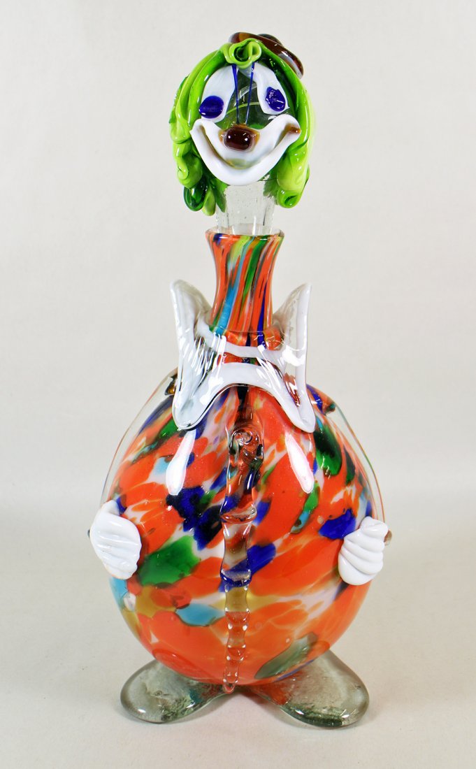 MURANO CLOWN DECANTER (1 of 2)