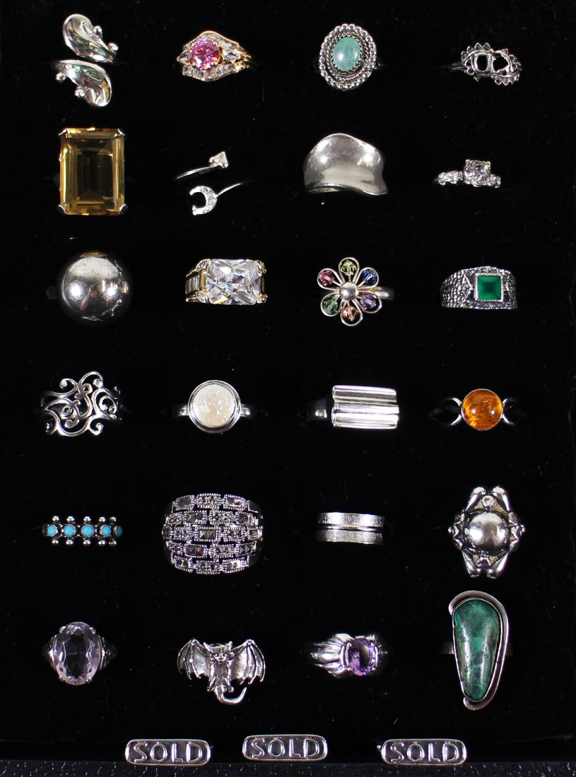(27) STERLING SILVER RINGS (1 of 5)