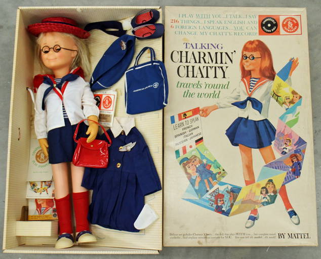 Mattel 1962 Charmin Chatty Cathy Traveling Doll