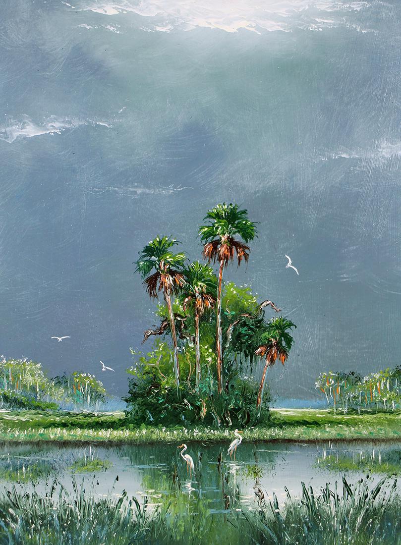 SAM NEWTON STORMY FLORIDA HIGHWAYMEN PAINTING (1 of 4)