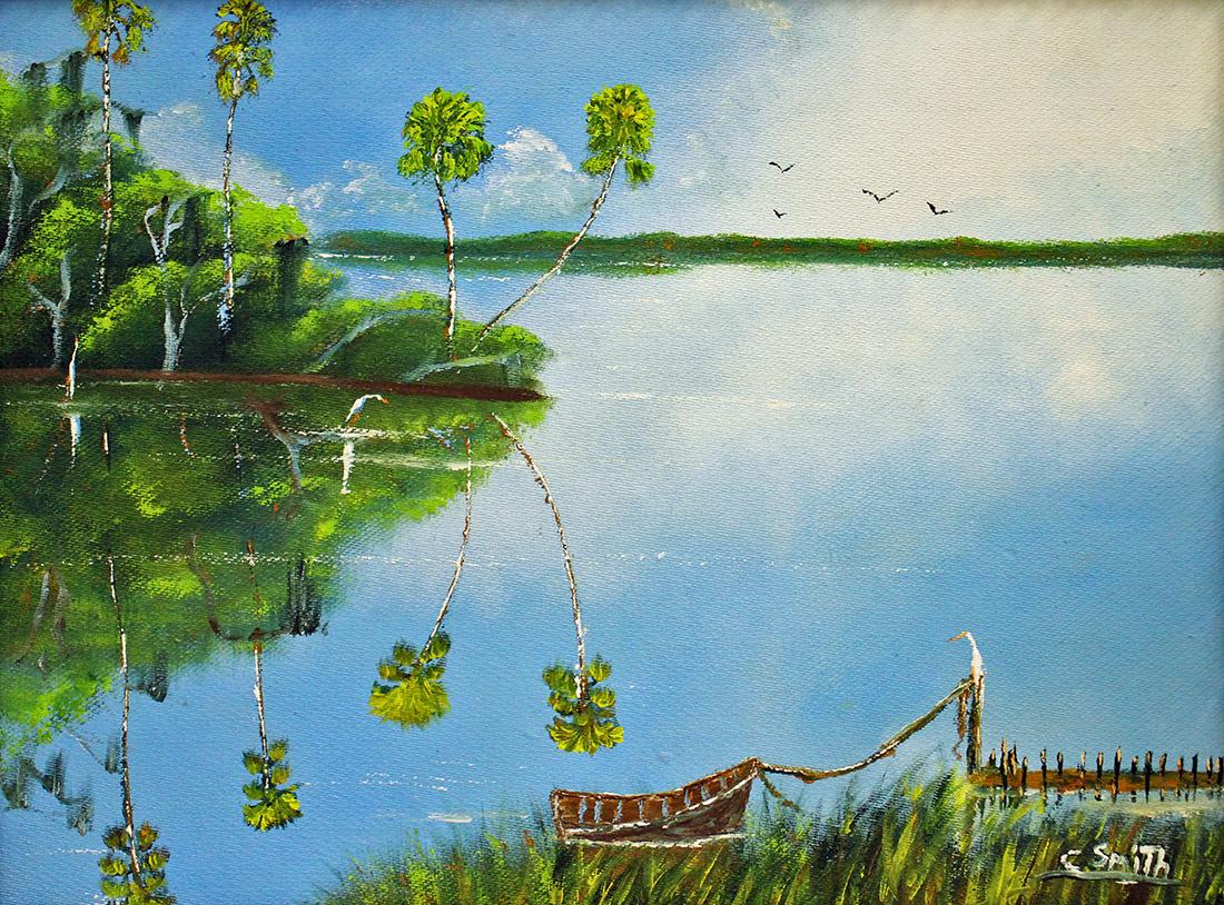 CARNELL SMITH FLORIDA HIGHWAYMEN PAINTING (1 of 4)