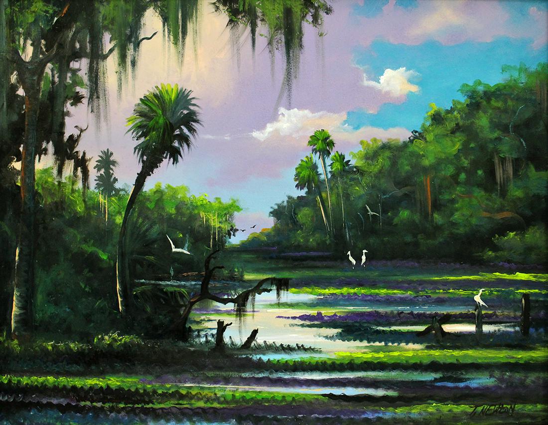 TRACY NEWTON FLORIDA MARSH PAINTING (1 of 5)