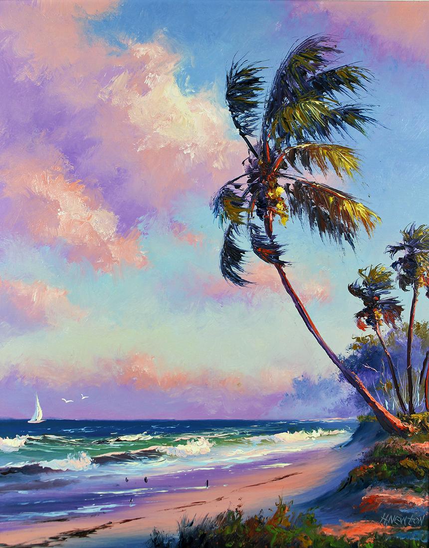 HAROLD NEWTON FLORIDA BEACH HIGHWAYMEN PAINTING (1 of 5)