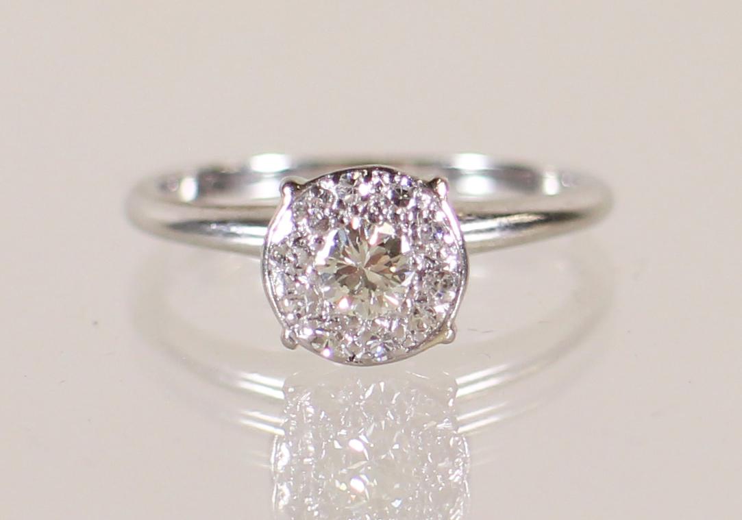 18K WHITE GOLD .50 CTW JABEL DIAMOND RING (1 of 3)