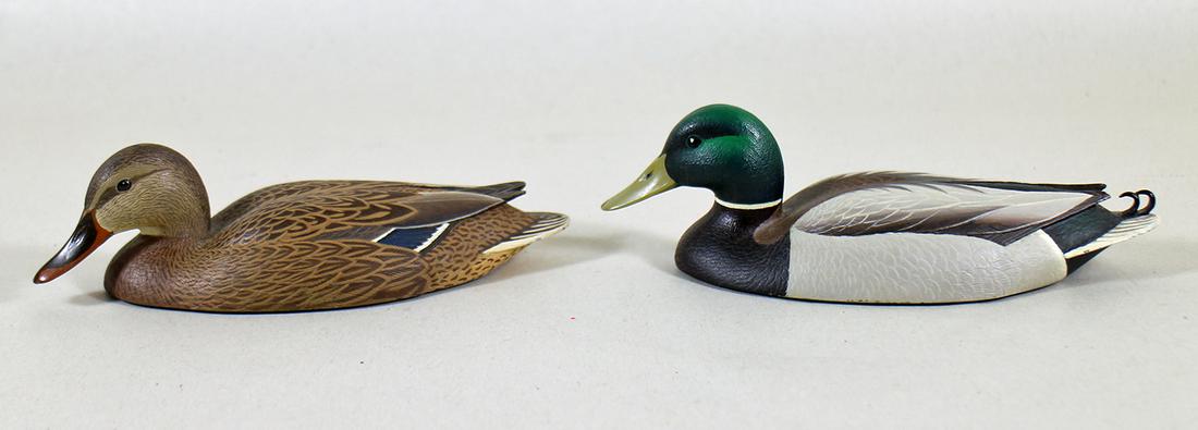 (2) CARTIER MALLARD DRAKE BRONZE FIGURINES (1 of 4)