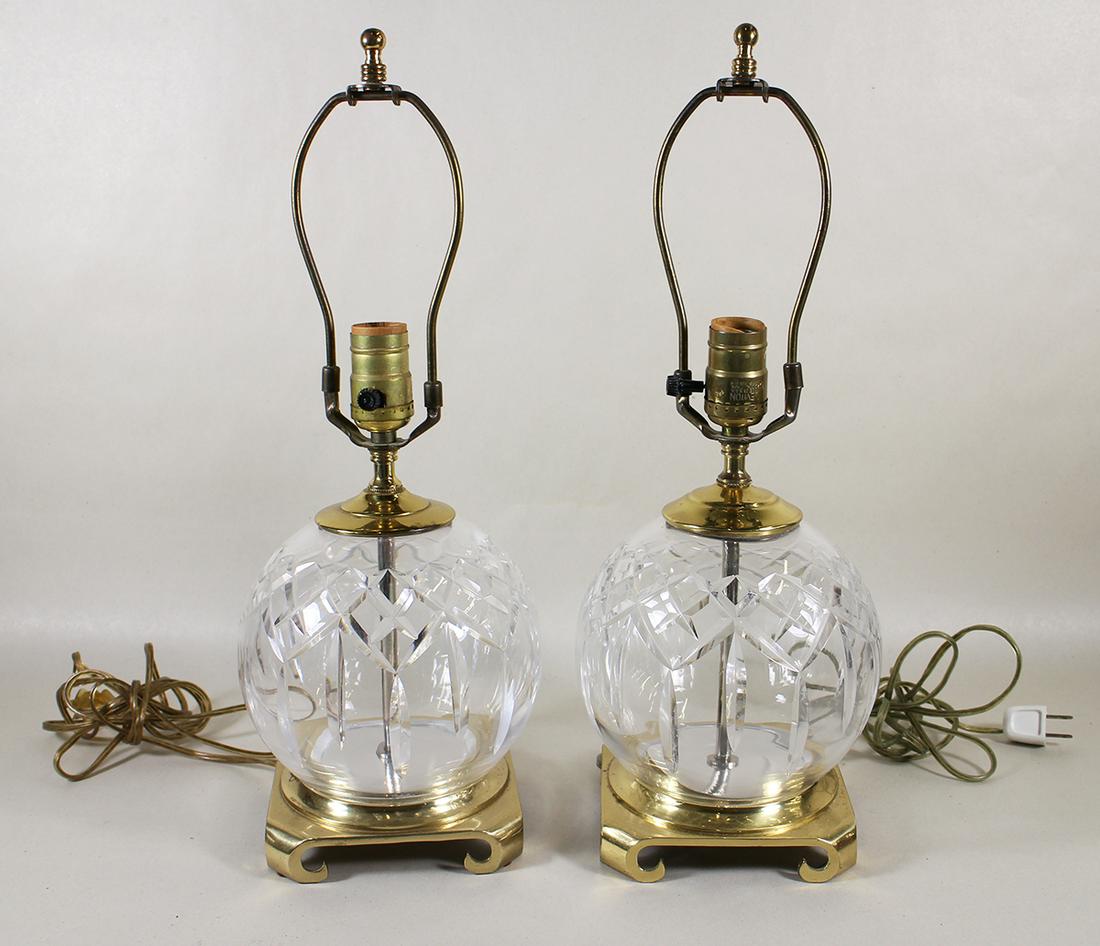 (2) WATERFORD CRYSTAL TABLE LAMPS (1 of 2)