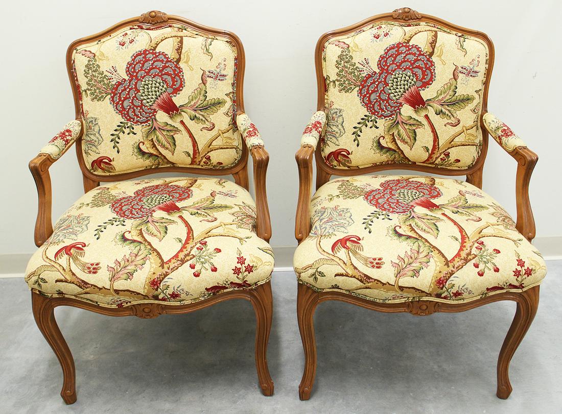 (2) UPHOLSTERED ARMCHAIRS (1 of 3)