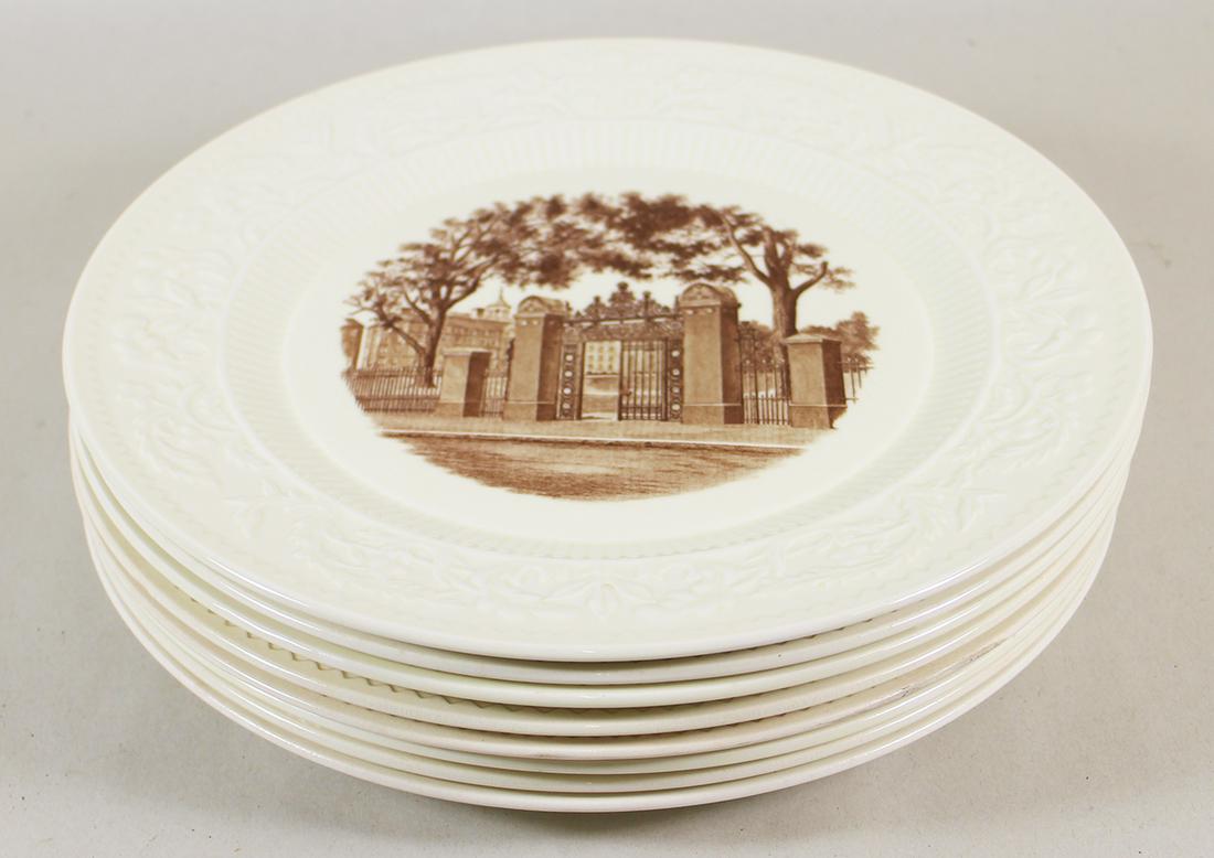 (8) WEDGWOOD BROWN UNIVERSITY PLATES (1 of 3)