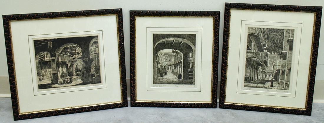 (3) EUGENE LOVING NEW ORLEANS ETCHINGS (1 of 4)