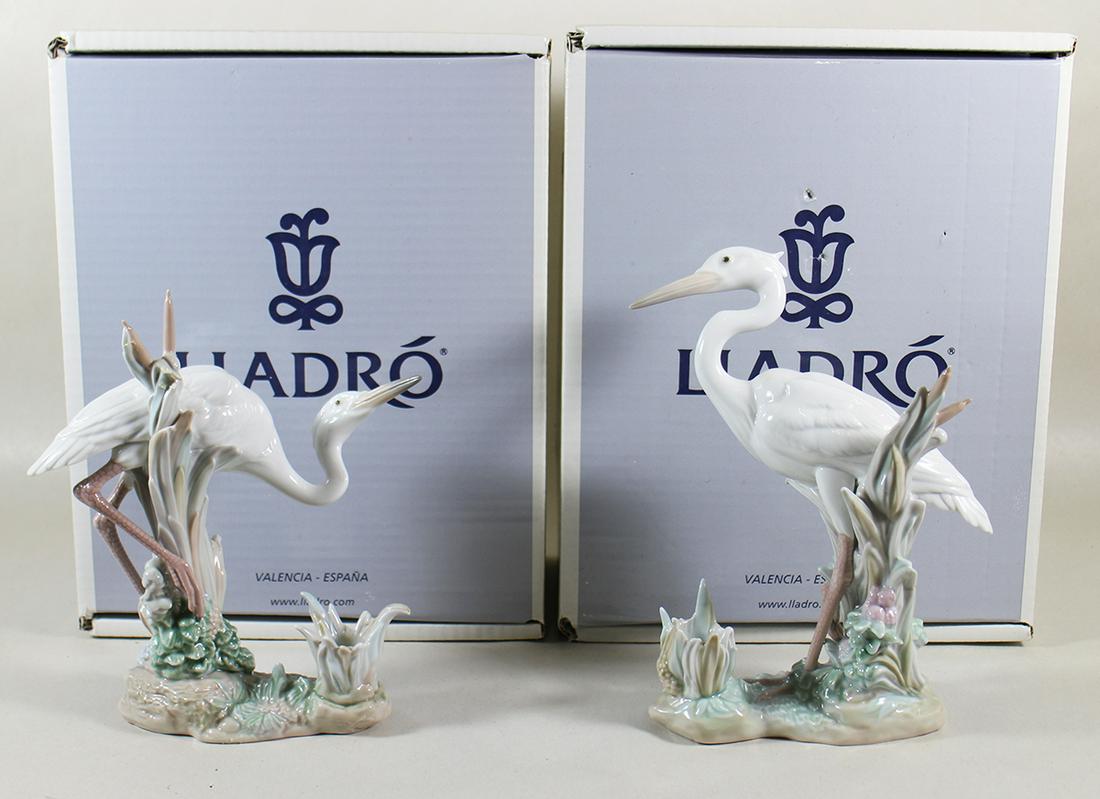 (2) LLADRO HERON CANDLE HOLDERS WITH BOXES (1 of 4)