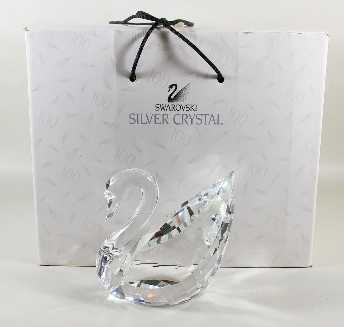 SWAROVSKI CRYSTAL LARGE MAXI SWAN FIGURINE (1 of 5)