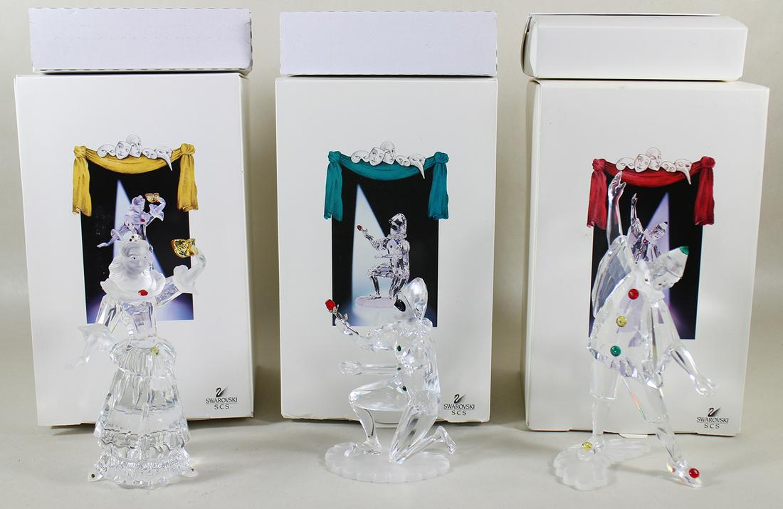 (3) SWAROVSKI MASQUERADE FIGURINES (1 of 4)