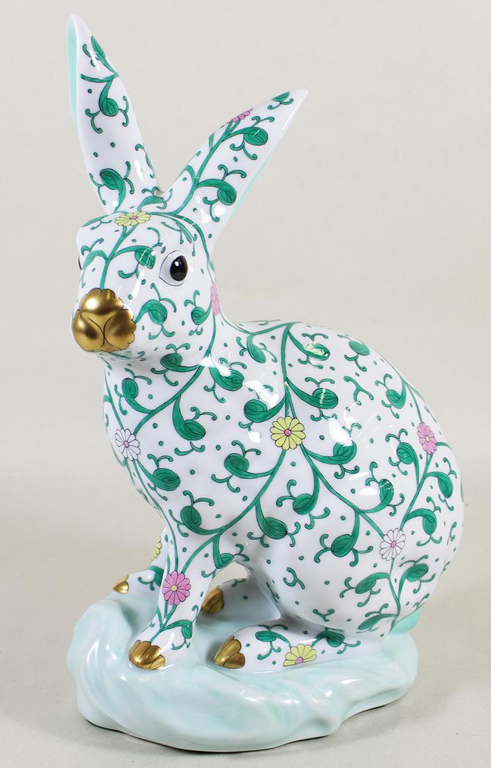 LARGE HEREND RABBIT FIGURINE (1 of 4)