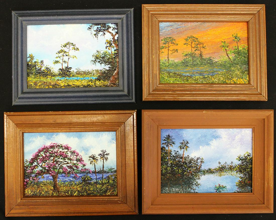 (4) REDMAN FLORIDA PAINTINGS (1 of 3)