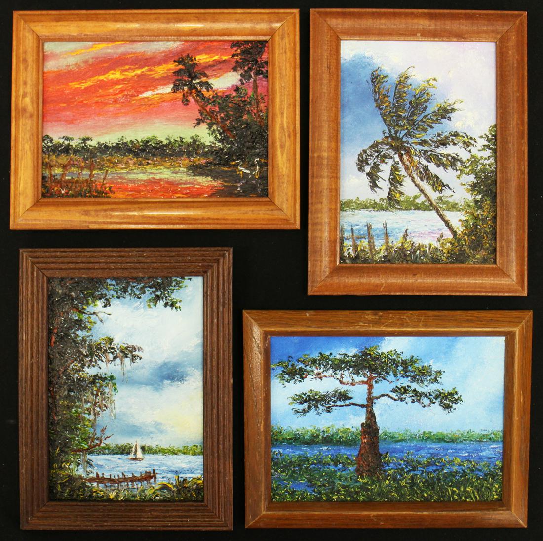 (4) REDMAN FLORIDA PAINTINGS (1 of 3)