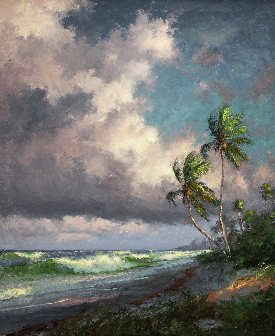 A.E. BACKUS FLORIDA BEACH PAINTING (1 of 8)
