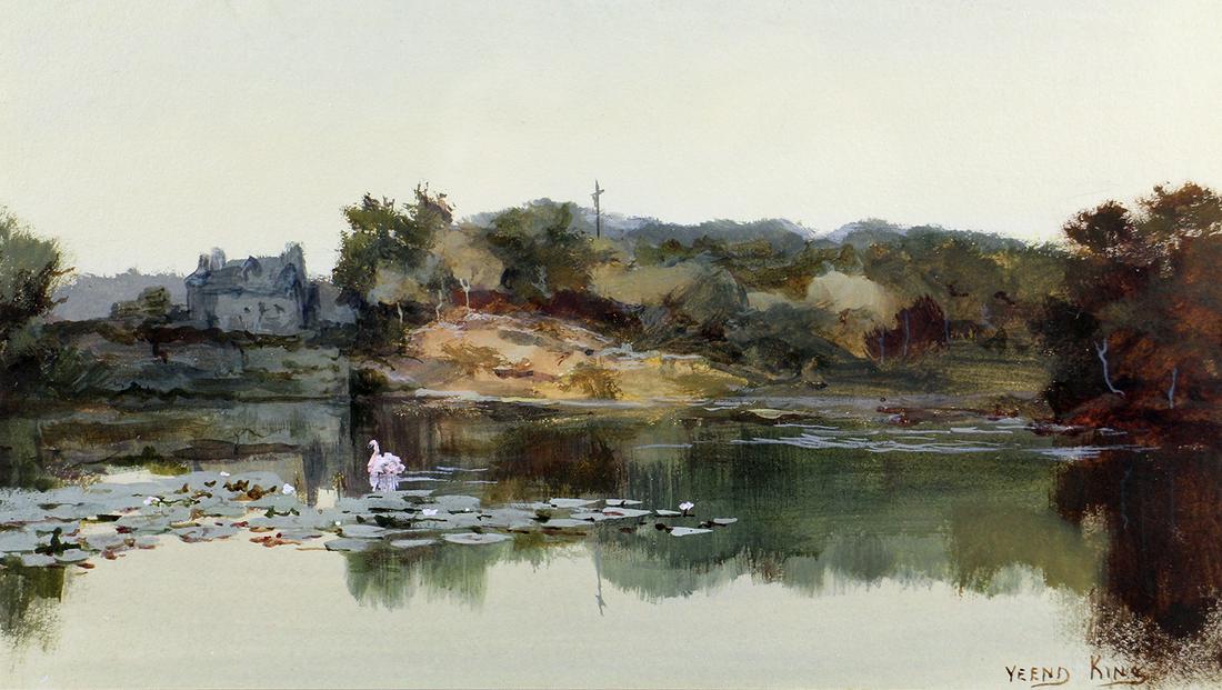 HENRY JOHN YEEND-KING "THE SWAN" PAINTING (1 of 5)
