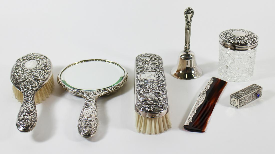 STERLING SILVER VANITY ITEMS, BRUSHES, & MORE (1 of 5)