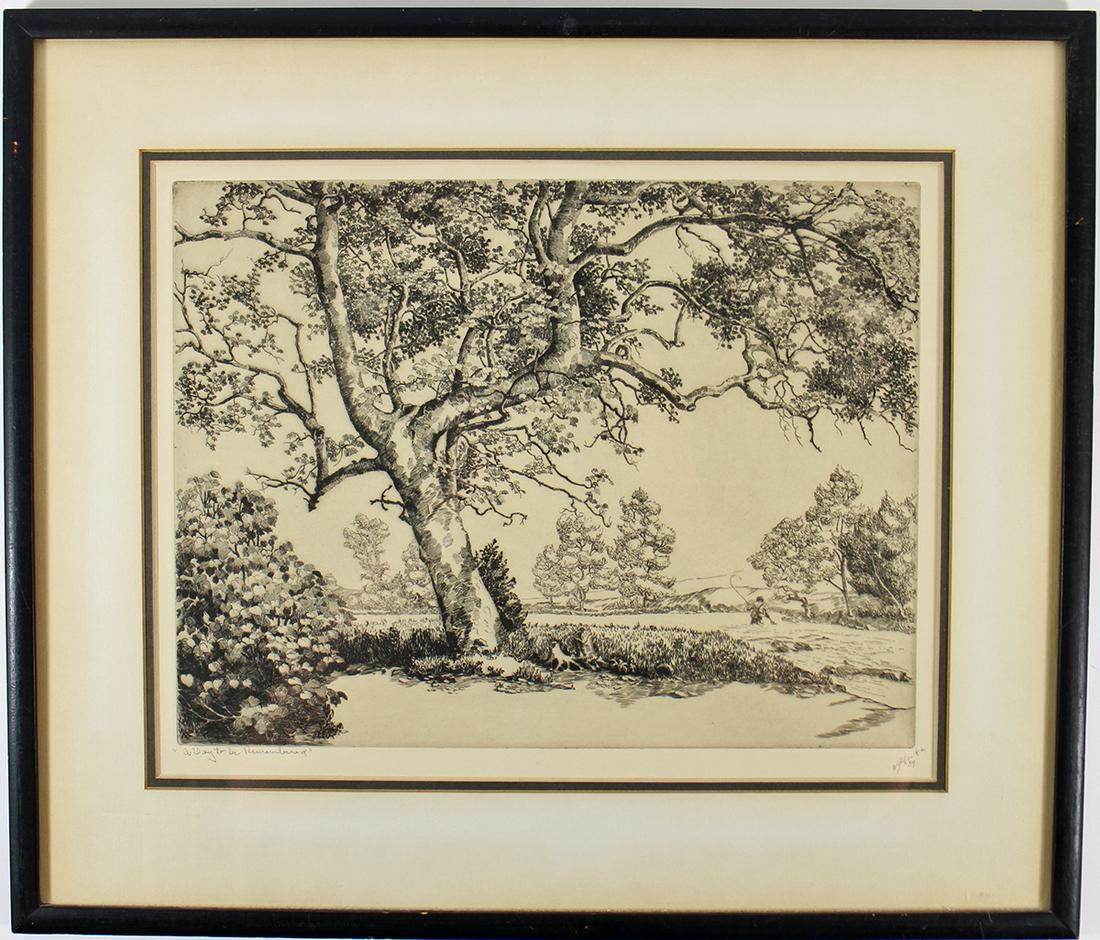 WALTER LOCKE A DAY TO BE REMEMBERED ETCHING (1 of 4)