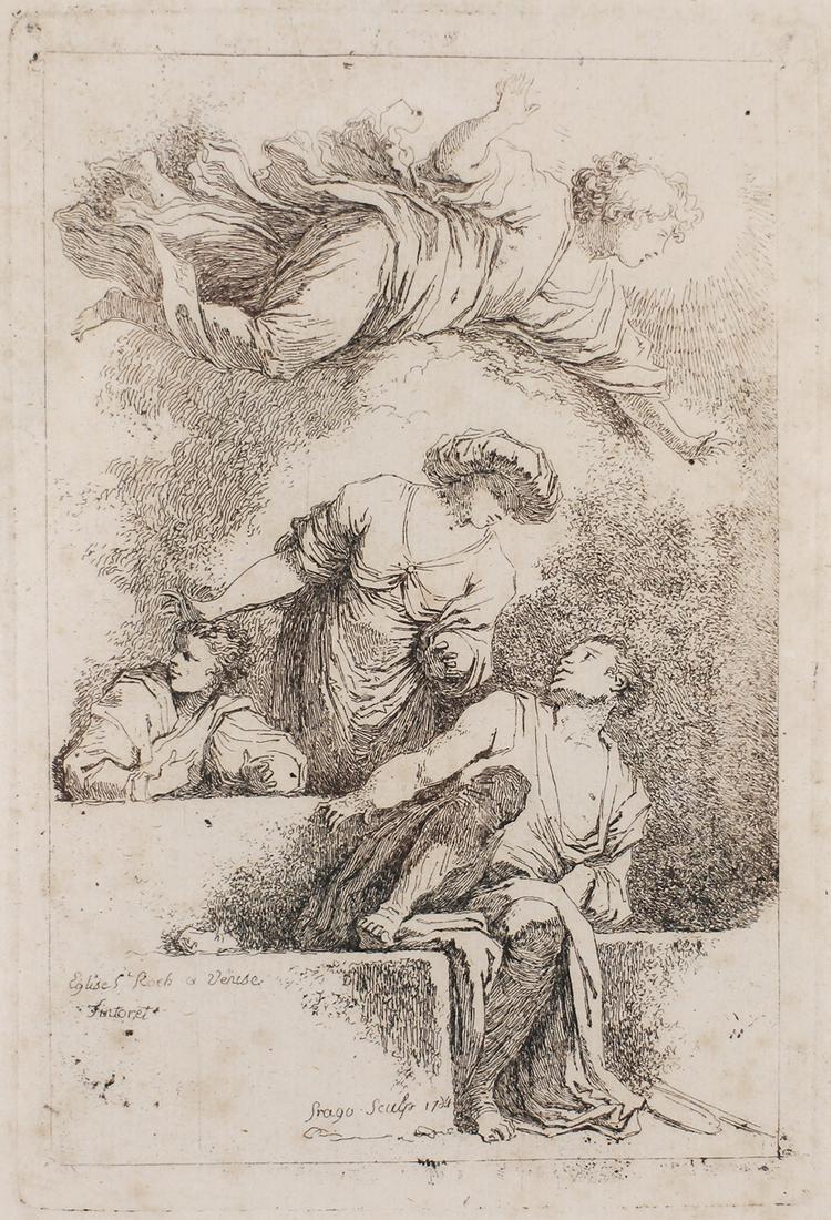JEAN HONORE FRAGONARD ETCHING (1 of 3)