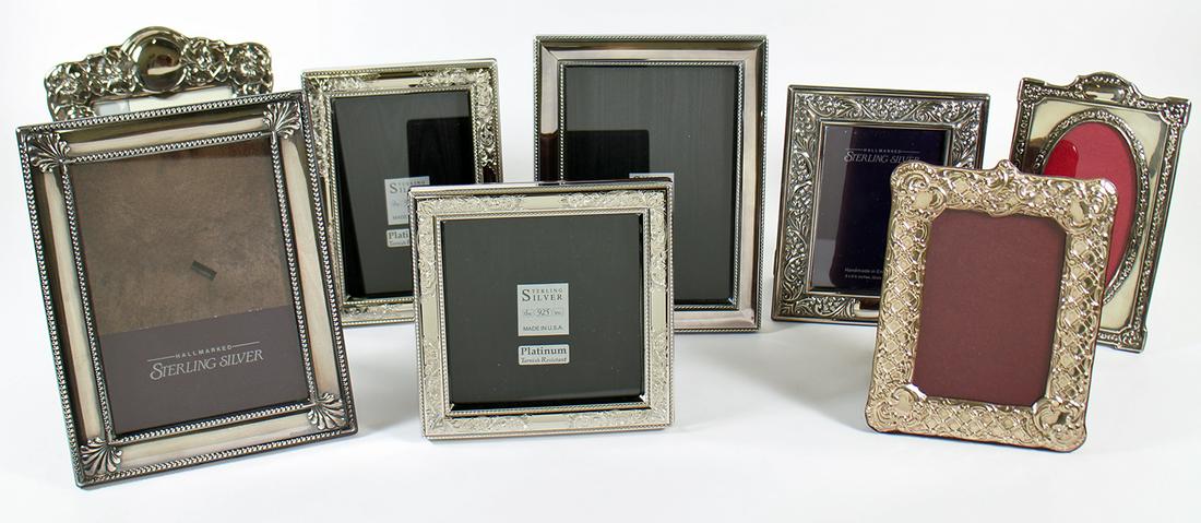 (8) STERLING SILVER PICTURE FRAMES (1 of 4)