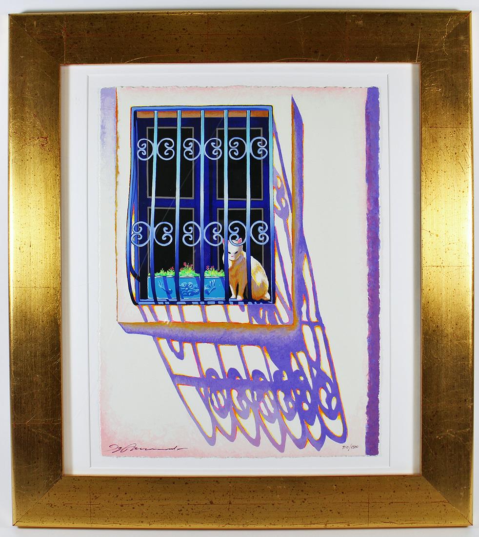 IGOR MEDVEDEV CAT LITHOGRAPH (1 of 2)