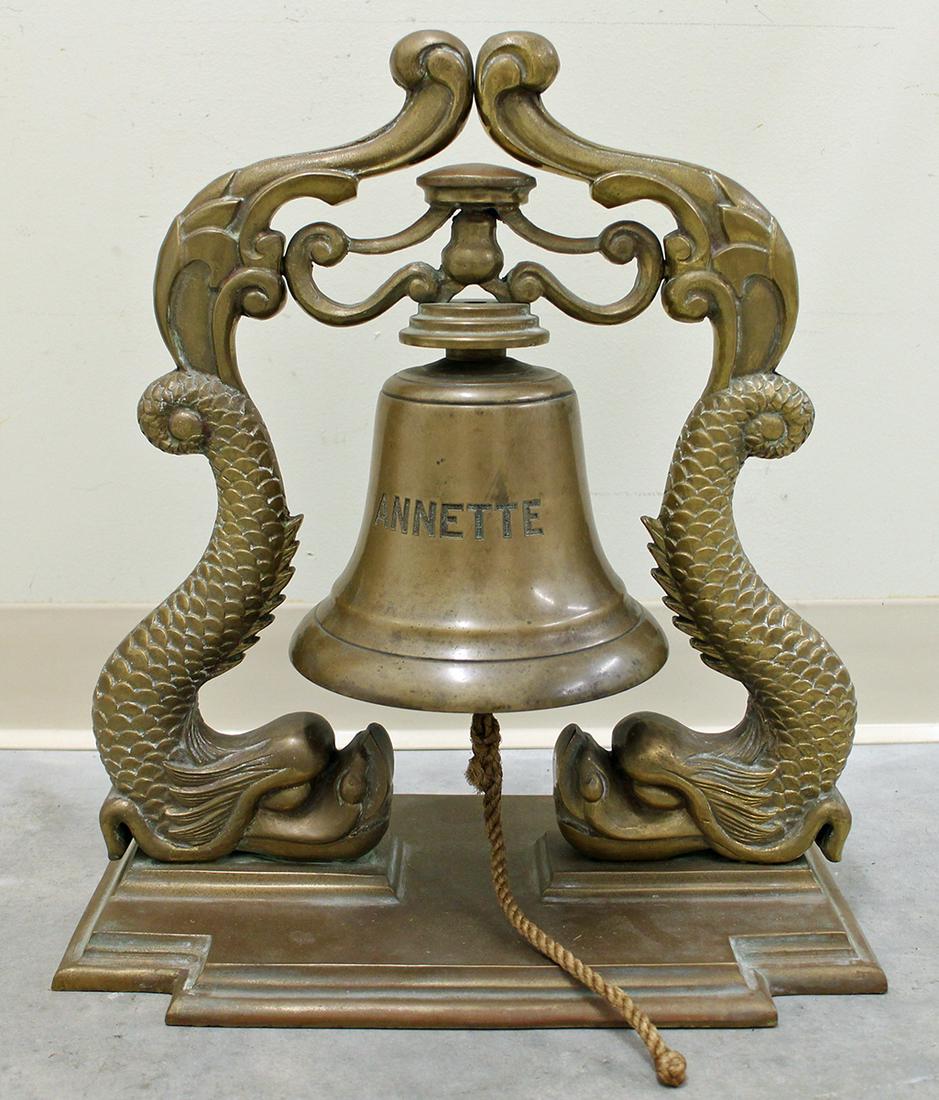 BRASS NAVY DOLPHIN BELL (1 of 2)