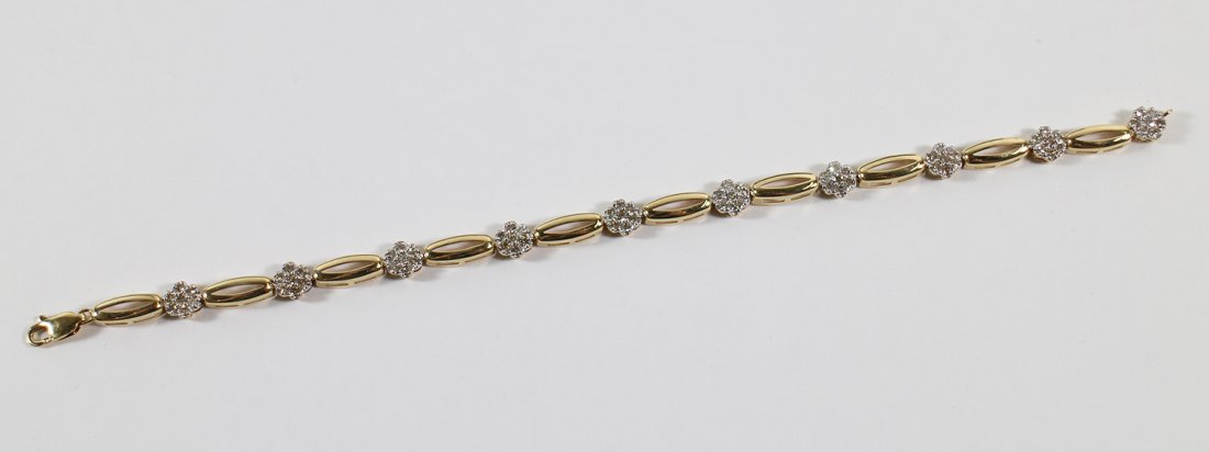 10K DIAMOND TENNIS BRACELET (1 of 2)