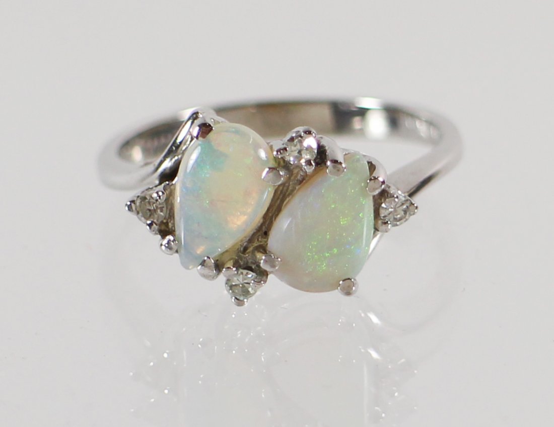 14K OPAL & DIAMOND RING (1 of 3)