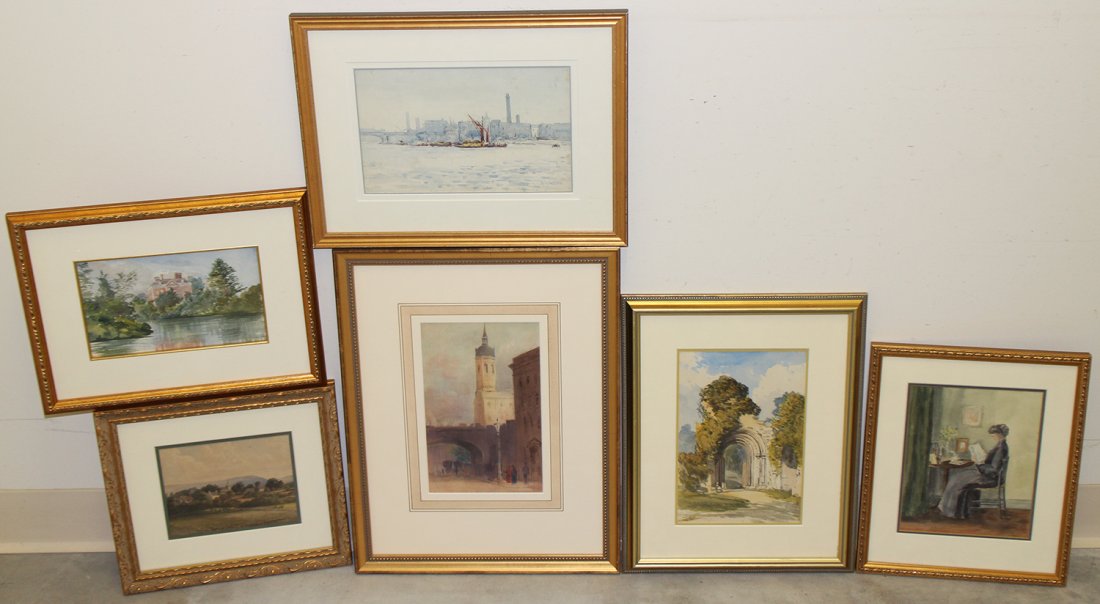 (6) ORIGINAL WATERCOLOR PAINTINGS (1 of 4)