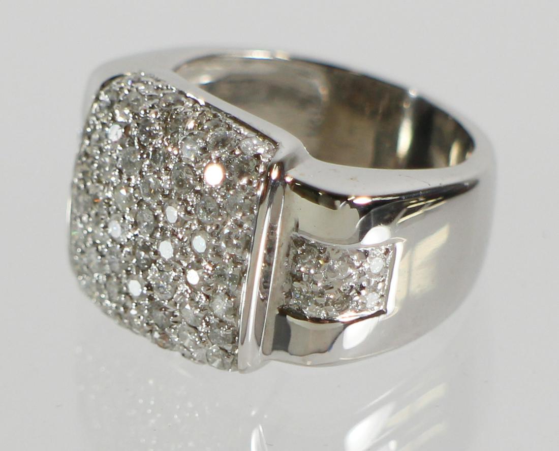 14K WHITE GOLD 1.50 TCW DIAMOND RING (1 of 3)