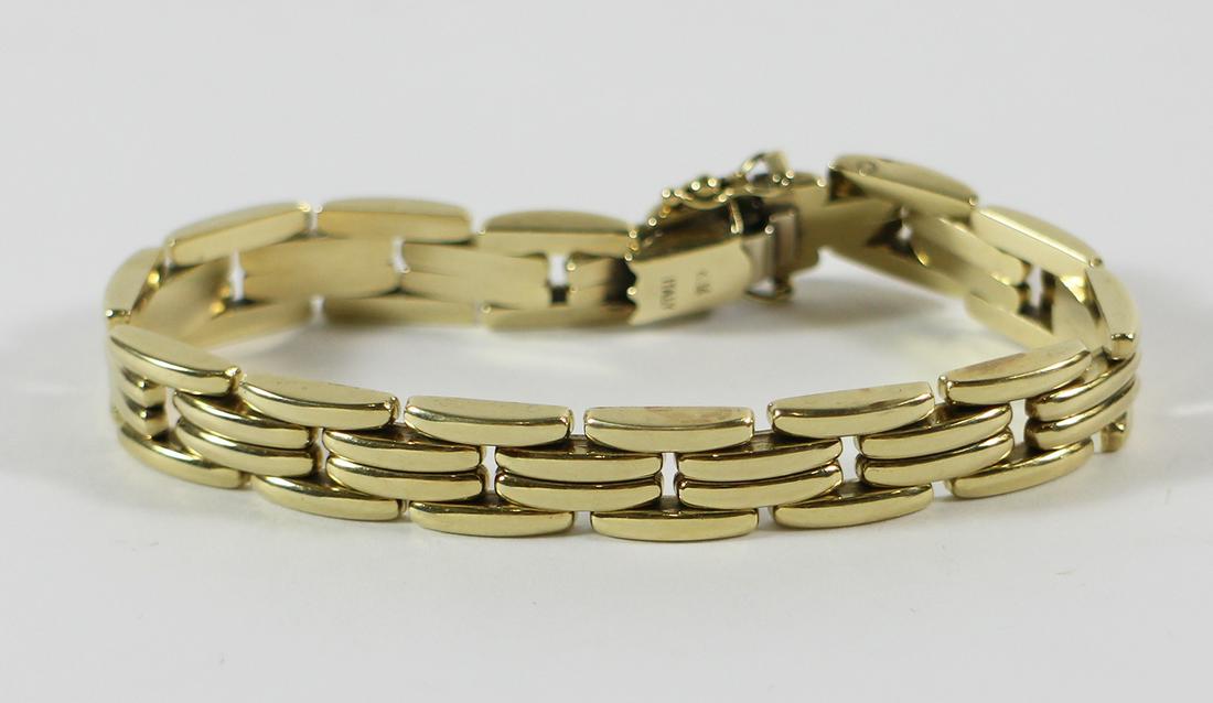 14K ITALIAN GOLD BRACELET (1 of 2)