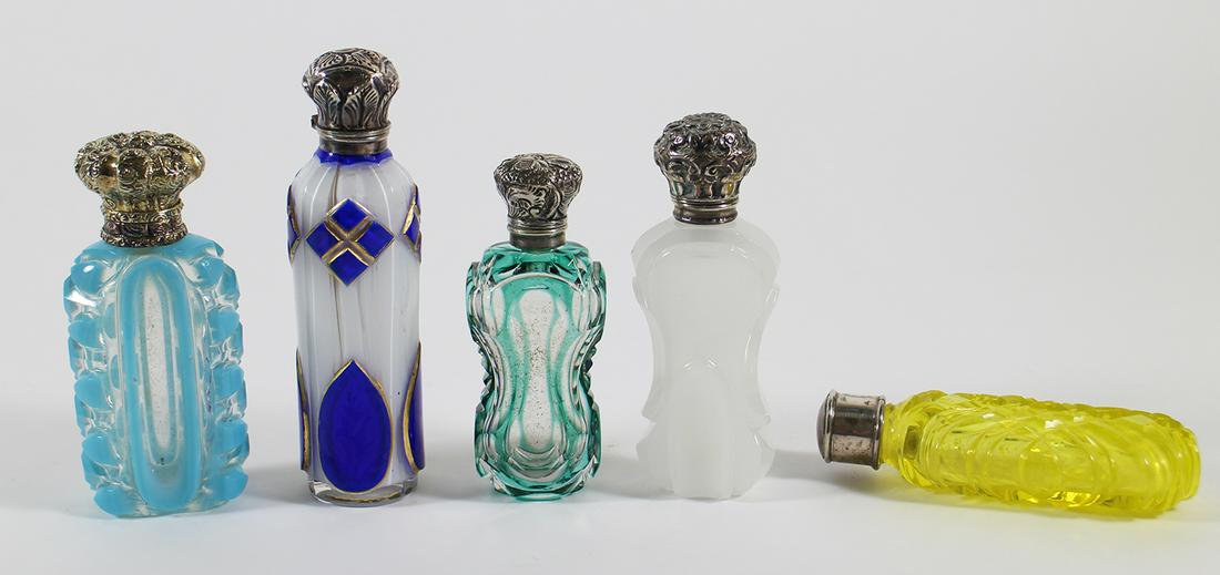 (5) ANTIQUE SCENT BOTTLES (1 of 4)