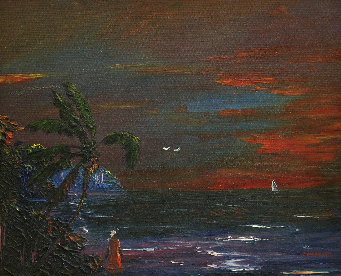 CHICO WHEELER SUNSET BEACH HIGHWAYMEN PAINTING (1 of 4)