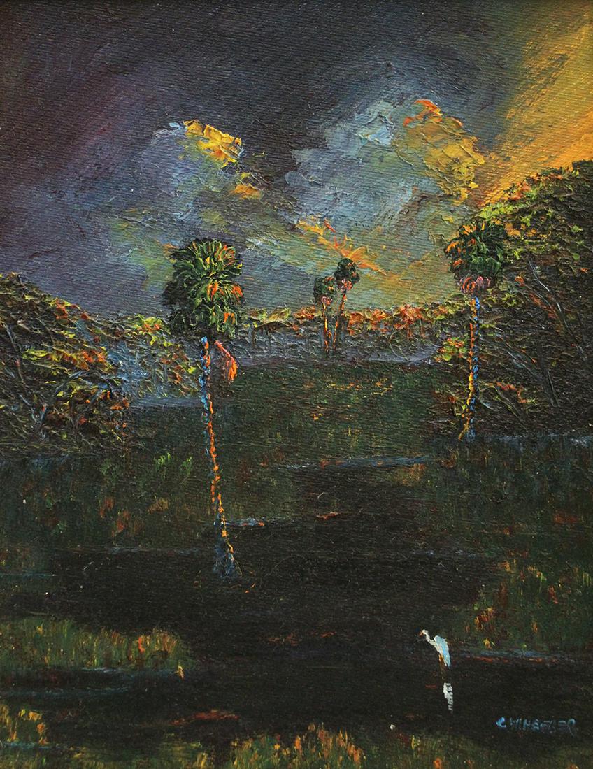 CHICO WHEELER FLORIDA SUNSET HIGHWAYMEN PAINTING (1 of 4)